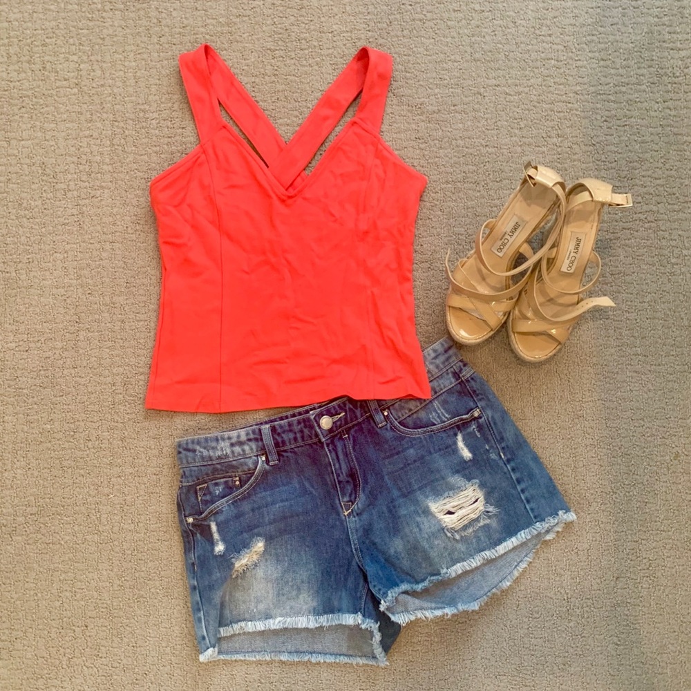 🔥Sexy Leith Red/Orange Crop Tank🔥